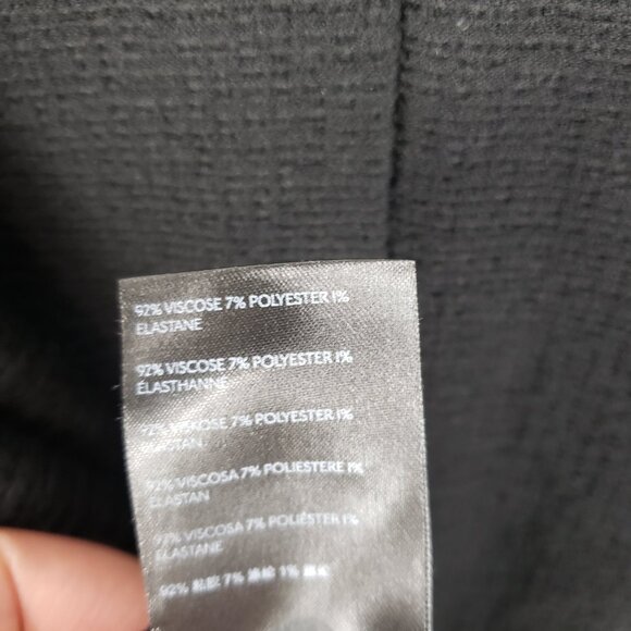 Anthropologie Maeve Claire Black Textured Batwing Pullover Top Relaxed Fit L - Picture 7 of 8